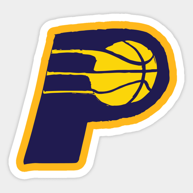 Indiana Paceeeers Sticker by Very Simple Graph